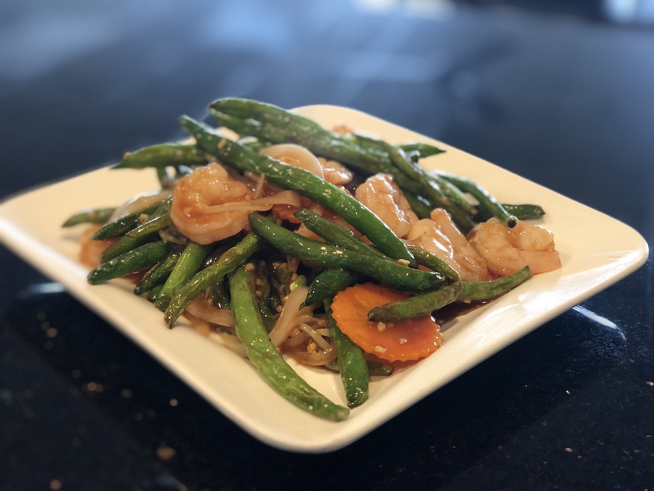 Shrimp with Green Beans 四季豆虾