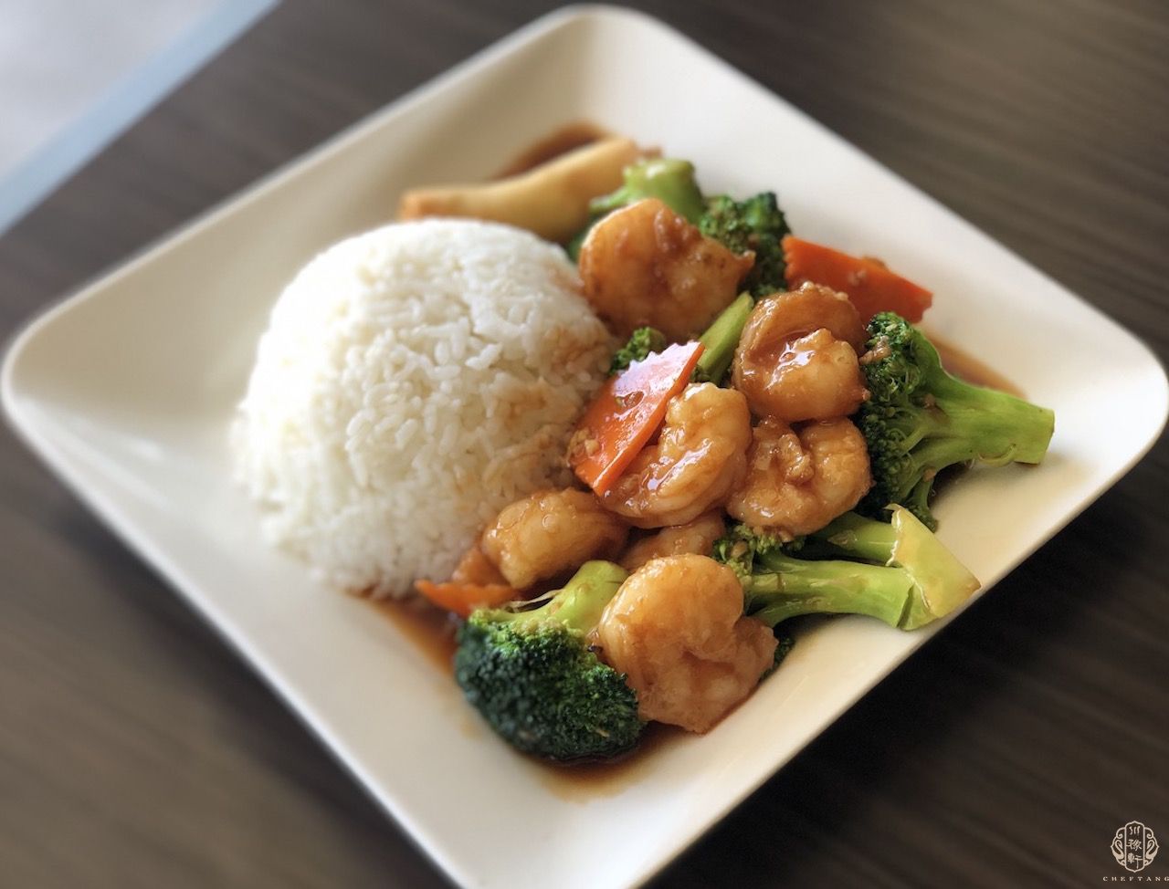 Shrimp with Broccoli 芥蓝虾（午餐）